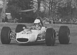 Ken Bailey at Oulton Park in 1970 in the Holbay-engined works Alexis Mk17