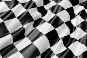 race track flag, flag, black and white