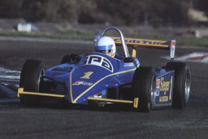 Runner-up Martin Brundle in the Eddie Jordan RT3/83, note the reprofiled nosecone.